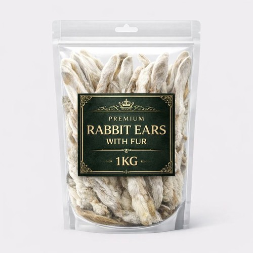 1kg natural rabbit - natural, ears