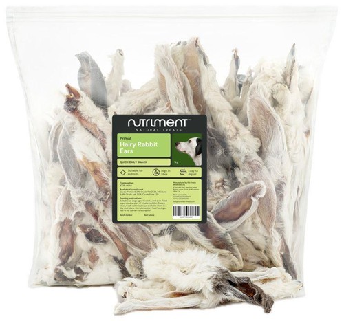 Hairy rabbit ears for dogs - hairy,