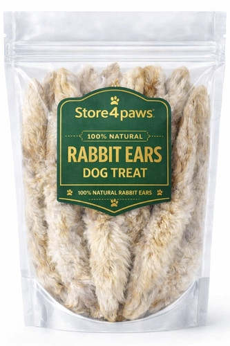 1kg rabbit ears with fur - 1kg,